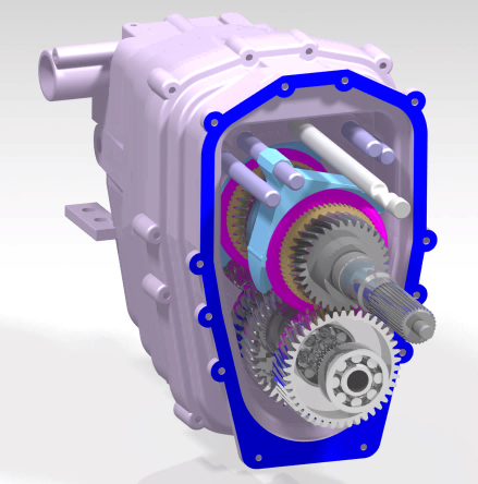 5档变速箱3D数模图纸 STP格式